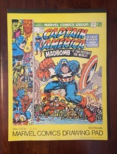 Vintage 1970’s Mead Marvel Comics Drawing Pad (Captain America 193 Cover) Unused picture