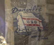 Danville Illinois USO CLUB SANDWICH WRAPPER World War 2 1943 picture