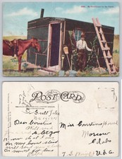 1909 Homesteading Postcard My Sweetheart on the Claim Rapid City SD picture