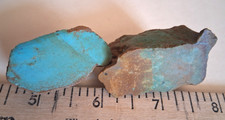 Turquoise Number 8 Mine Nevada 2 Gorgeous Pieces 54.4 grams MAKE OFFERS picture