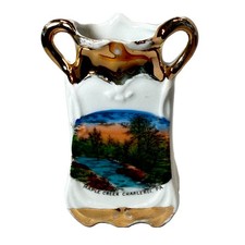 CHARLEROI PA Pennsylvania Antique MAPLE CREEK Souvenir TRINKET VASE picture