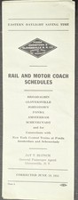 **1955 FONDA, JOHNSTOWN & GLOVERSVILLE RAILROAD RAIL & MOTOR COACH SCHEDULES** picture