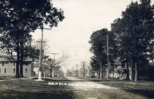 Main St. 1909 Merrillville IN Indiana RPPC Photo Postcard COPY picture