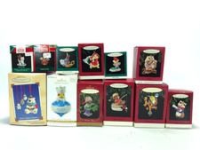 Lot 12 Vtg Hallmark Keepsake Miniature & Christmas Animal Theme Ornaments NIB picture