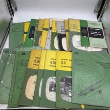 Lot 26 Vintage John Deere Operator Manuals Farm Equipment Grinder Wagon picture