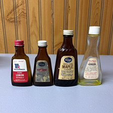 Vintage 1970s Extract Bottle Bundle - 4 Piece Collectible Lot picture