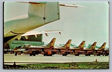 RCAF Day Golden Hawks Caribou Airplanes Royal Canadian Air Force Vtg Postcard P9 picture