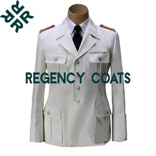 New Men's White Wool General Officer jacket, WW2 Military reproduction Tunic picture