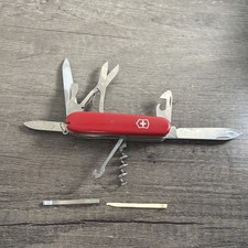 Victorinox Swiss Army Mountaineer 91mm Red Folding Pocket Knife Multi Tool picture