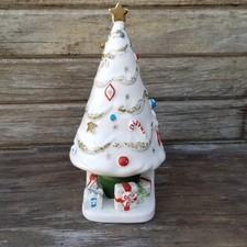 Vintage MCM Napco Christmas Tree Planter Figurine Decor AX4559 Japan 1960s READ picture
