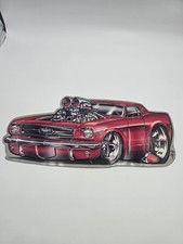 Rare Blown Mustang 1967 Embossed Metal Tin Sign ~By Rohan Day ~Muscle picture