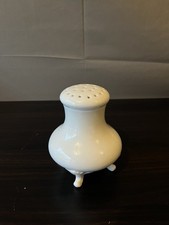 Vintage White Porcelain Hatpin Holder Footed Vanity Dresser Accessory picture