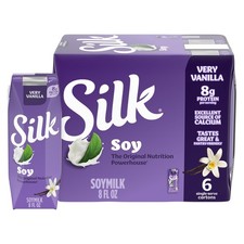 Silk Shelf-Stable Soy Milk Singles, Very Vanilla, 48 Fl Oz (Pack of 1), Multi picture