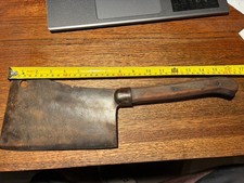 Vintage L. F. &C. Samuel Lee Pat May 25th 1886 Knives & Steel No 8 Meat Cleaver picture