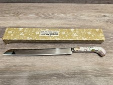 Vintage Sheffield Porcelain Handle Cake Knife brides Knife picture
