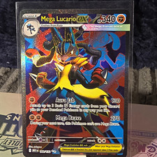 Pokemon/ Mega Lucario EX 160/132/ ME01 Mega Evolution/ EN/ Holo/ Ultra Rare picture