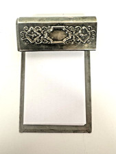 Vintage Gorham Silver Plated Memo or Notepad Holder Desk Accessory Elegant Desk picture