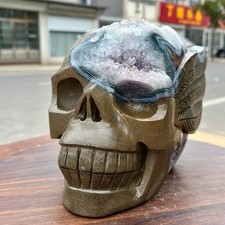10.14LB Selected high-quality specimens with amethyst carved patterns and skull picture