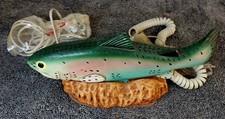 Vintage TT Systems Rainbow Trout Fish Phone Land Line Telephone Novelty Cabin  picture