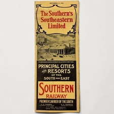 Antique 1911 Southern Railway Railroad Timetables Principal Cities Resort picture