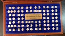 1977 Franklin Mint Presidents & First Ladies Mini-Coin Silver Set picture