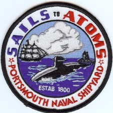 Portsmouth Naval Shipyard - Sails to Atoms 4 inch - EonT BCP c6767 picture