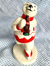 Coca Cola Ceramic Polar Bear Figurine 