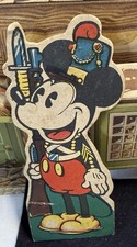 DISNEYANA- 1940s-Mickey Mouse  mini cardboard standee.  6 inches tall picture