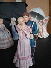 LENOX Farewell my love Fine Porcelain figurine man  and woman With Umbrella  picture