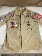 Vintage Boy Scouts BSA Shirt Youth M Catalina Council Patches USA picture