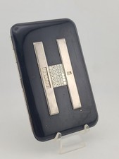 Rare 1930's Antique Up To-Date Enamel Cigarette Case Perpetual Date Calendar picture