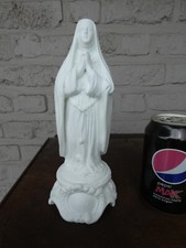 Antique french letu mauger bisque porcelain Saint therese statue figurine picture
