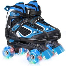 Nattork Kids Roller Skates for Boys Girls Kids, 4 Sizes Adjustable Quad Skate... picture