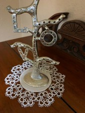 Vintage Metal Earring Holder 1970's LOVE Torino picture