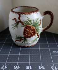 VTG Cash Pottery Erwin TN Pine Cone Mug Marked 