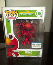 Funko Pop Elmo #08 Sesame Street Barnes & Noble  signed by Kevin Clash JSA COA picture