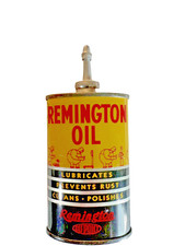 Remington NOS Original Lead Top Oiler Gun Oil Can 3oz DuPont picture