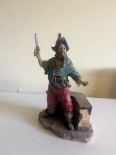 Vintage Pirate Buccaneer Statue Figurine Figure Display Ship Battle Abordage New picture