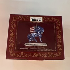 Trail Of Painted Ponies Wild Blue Remembering 9/11 Ornament 2.6