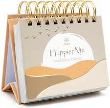 Happier Me - Peach Daily Affirmation Calendar with Inspirational Quotes picture