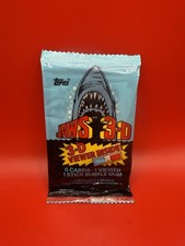 RARE 1X Vintage Sealed NOS pack 1983 Topps Jaws 3D Trading Card Pack w/Viewer picture