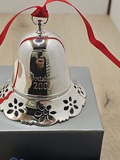 Towle Silversmiths Christmas Bell 2005 Poinsettia Musical Bell 25th (S3) picture