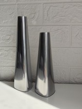 Vintage IKEA RËNOS Candlestick Holders Set 2 Ehlén Johansson Aluminum Modernist picture
