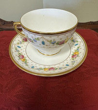Antique Redfern & Drakeford, England, Balmoral China Floral Tea Cup with Saucer picture