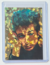Bob Dylan Limited Edition Artist Signed “Smoking” Refractor Trading Card 1/1 picture