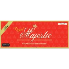 5x Royal Majestic King Size Cigarette Tubes Full Flavor Smoking Accessories 200c picture