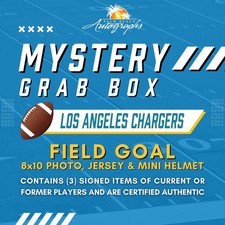 Mystery Grab Bag - Los Angeles Chargers NFL Football Autographed Field Goal Box picture