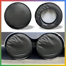 RV Tire Covers 4 Pack Waterproof Heavy Duty Protector Fits 30-32 Inch Black picture
