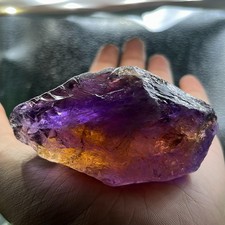 673 Cts Rare Big Ametrine Rough Gemstone – Natural Raw Amethyst and Citrine. picture