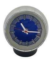 Rare WEIMAR Electronic East Germany Sphere Clock Engraved DDR  MCM 1977 picture